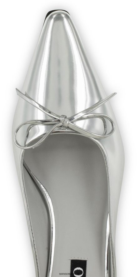 Pantoletten Fenton II Silber mit Absatz Senso 6NZ8L8131