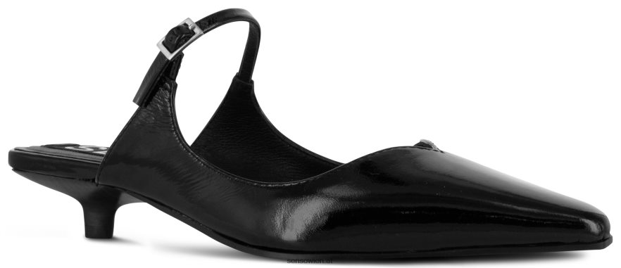 Pantoletten mit Absatz aus Florenz und Ebenholz Senso 6NZ8L8134