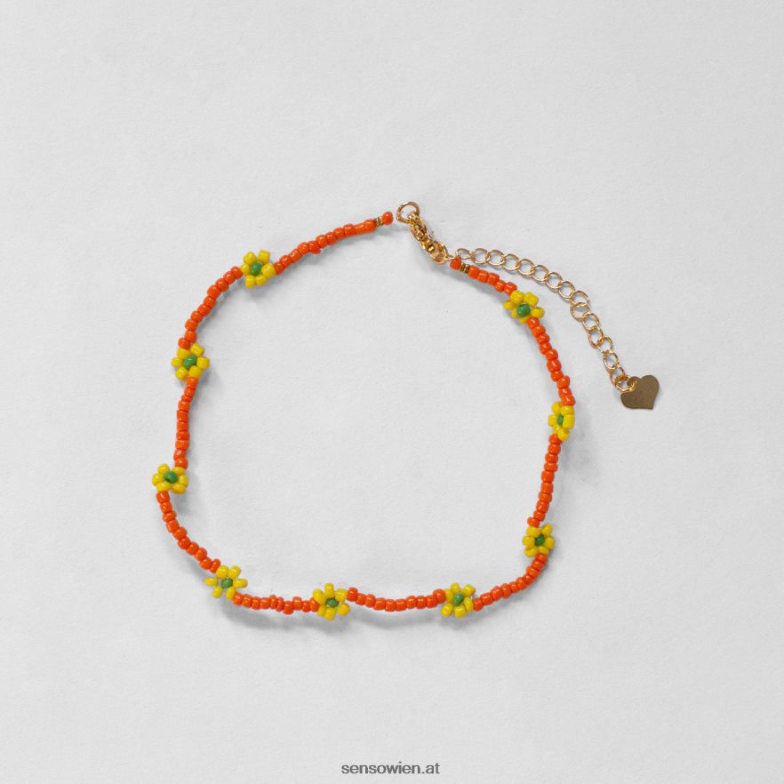 Schmuck Orange + Gelb Daisy Chain Fußkettchen Orange Senso 6NZ8L8588